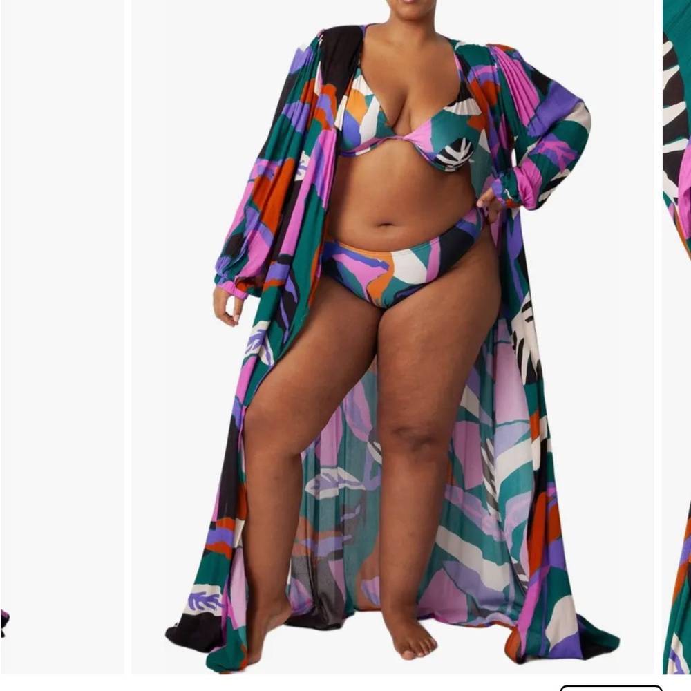 Colorful Women's Swim cover up set BOTH pieces included!